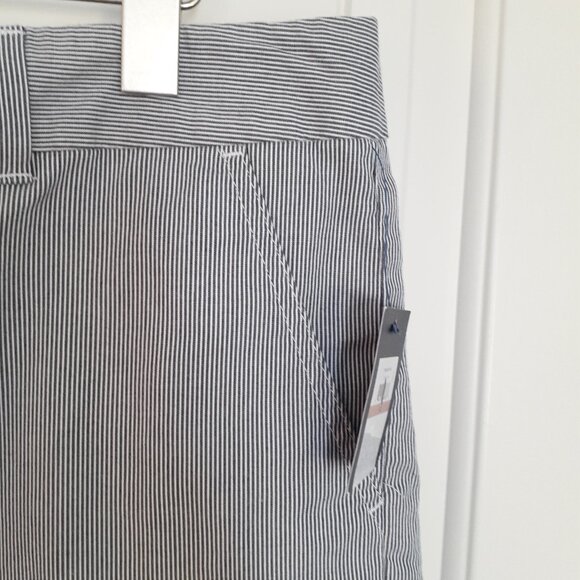 NWT Tommy Hilfiger Blue & White Striped Cotton Shorts 5" Inseam Size 12 - Picture 5 of 12